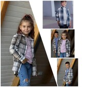 Рубашка в клетку! На подростка! Цвет и размер на выбор