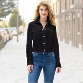 Арт.610 Жіноча коротка куртка іскуст.замша esmara євро розмір xs 34 наш 40р.