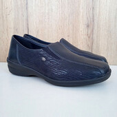 Нові німецькі повністю шкіряні туфлі Medicus, демі лофери сині, весна осінь, р. 37