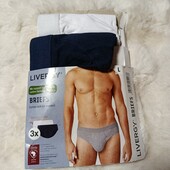 5892=лот 2 шт ,білі + сині труси Livergy L 52/54
