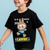 Лабубу! Labubu стильна дитяча унісекс бавовняна футболка! Сітка розмірів в описі!