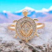 Каблучка 'Xuping' Фіаніт (позолота 18к) 063229