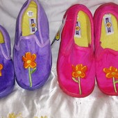 Тёплые велюровые тапочки для холодных полов 22р -12см