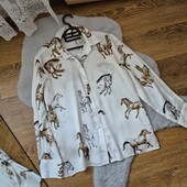 Шикарна, Брендова сорочка, принт❤️, атлас❤️