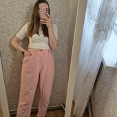 Теплі штанішки з вельвету в рубчик, висока посадка❤️