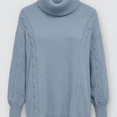 Качественный джемпер, свитер, p-m , польша, р. наш 44-54, голубой