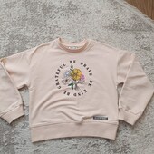 Нарядний світшот для дівчинки 9 р. 134 колір бежевий Wanex