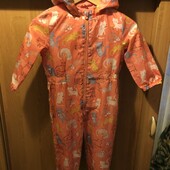 Комбинезон, непромокайка, внутри флис, размер 4-5 р. 104-110 см, Tu. стан відмінний