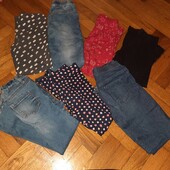 Набір штанів для дівчинки 6_7 років (розгружаю шафу) 7 шт