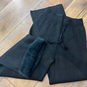 Теплые брюки палаццо на альпаке