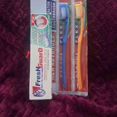 щетки + зубная паста 