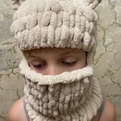 Балаклава з вушками на 8-11 років