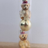 Melinera Livarno Набор из 9 стеклянных мини-елочных игрушек. Германия