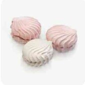 ніжний, біло-рожевий зефір