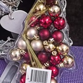 Набор мини елочных шариков 24шт. Германия