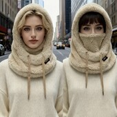 Тепла плюшева балаклава