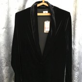 Новый нарядный пиджак из велюра(без подкладки) на женщину 3XL/4XL,см.замеры
