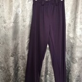 Спортивные брюки фиолетового цвета на женщину L,см.замеры