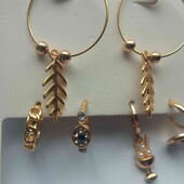 Набір сережок та підвісок Trendz — грай за своїми правиламистильний мікс із кілець і підвісок