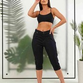 шикарные джинсовые бриджи 46 размер