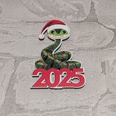 Топер 2025 8*6см Decorize