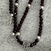 Красивая новинка!Бусы колье,бусина-Гранат,43 см