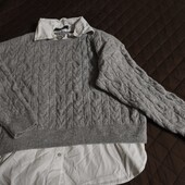 Primark XL светр обманка з сорочкою