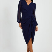 Шикарна нова сукня із напівпрозорими рукавами. Розмір 14/42.