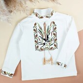 Вишиванка дитяча двонитка 98-164 кольори