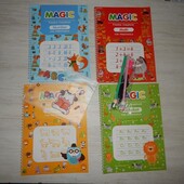 Дошкільний набір зошити для навчання літерам,цифрам, математиці та малювання на англійській