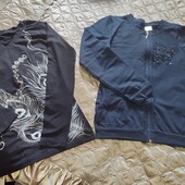 Красивая кофта на замке, трикотаж и реглан. На 11-13 лет. Состояние идеальное