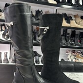 Сапоги зима в еко шкірі