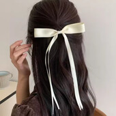 Заколка білий бант, бантик. Модний, новий