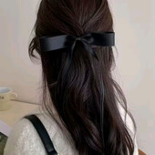 Заколка, шпилька чорний бант, бантик. Модний, новий