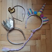 Обручі на голову,3 шт.