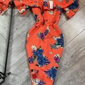 Розпродаж магазину! Крута сукня у квіти валани рюші