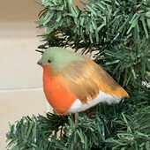 Прекрасна ялинкова прикраса у вигляді птаха