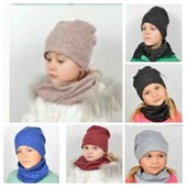 Теплые шапочки + снуд с ангоры от малышей до подростка! Смотрите замеры! Цвет и размер на выбор!