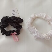 Дві повязки на ногу Біла+ чорна