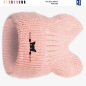 Стильна рожева шапочка “Kitty Mood” – тепло, стиль і ніжність у кожній петельці