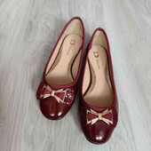 Dunnes stores брендовые лаковые туфельки/балетки на размер 36