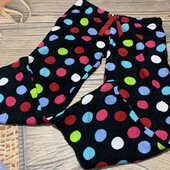 Плюшевые пижамные штаны размер с/м