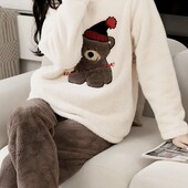 Затишний флісовий піжамний комплект розмір с-л