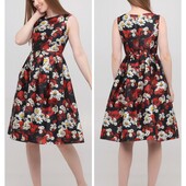 Сукня з маками та ромашками