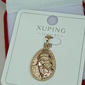 Великолепная иконка-ладанка Пресвятая Богородица. Позолота 585 пробы 18К.