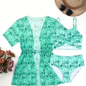 Новий купальник з накидкою для дівчинки 160 13-14 р.