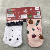 Набор махровых носков, р 19-22 2 пары