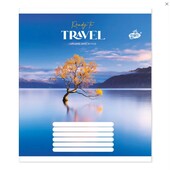 Зошит 3 шт на 48 аркуша у лінийку кольорова обкладинка Серія 2614 Готовий до подорожi