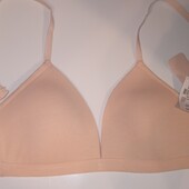 Новый базовый бюст от Primark (Британия), хлопок, формованная чашка , р.70А