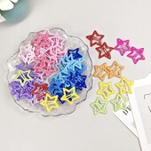 Лот-40шт! Яскраві заколки-зірочки для волосся